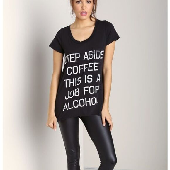 Rebel Yell Graphic Oversized Short Sleeve T-Shirt Tunic Black Women's Size XS - Picture 3 of 14